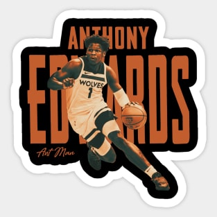 Anthony Edwards Retro Sticker